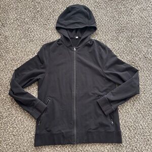 Lululemon Hoodie Large Mens Cross Cut Full Zip Black Sweatshirt Jacket